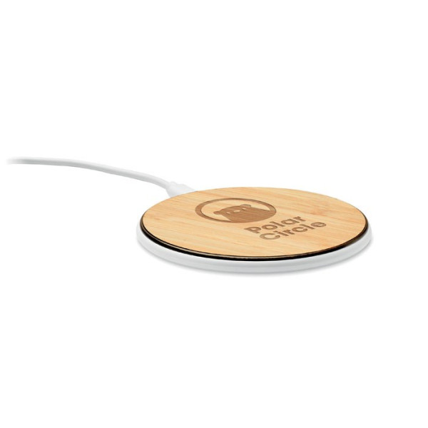 DESPAD + - Draadloze oplader 10W in bamboe