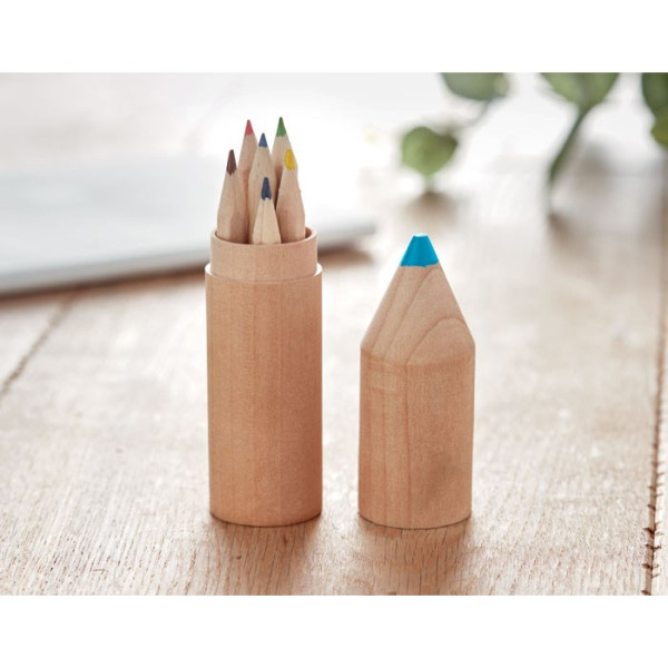PETIT COLORET - Kleurpotloodjes in houder