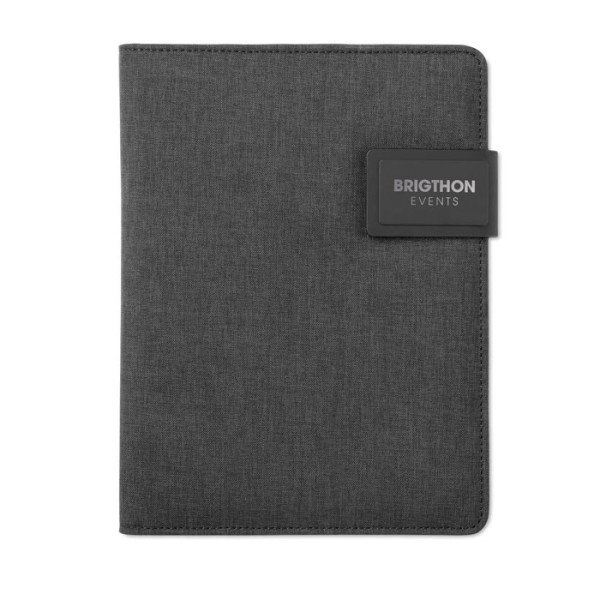 POWERNOTY - A5 schrijfmap met powerbank